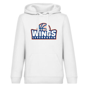 Hoodie: WINGS Leverkusen Logo (weiss)